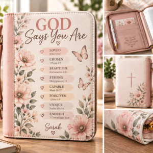 God Says You Are — Personalized Bible Cover for Women